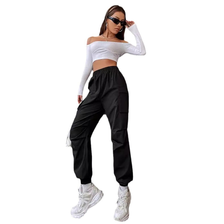 Damen Cargo-Hose mit elastischem Bund und praktischen Taschen Drune