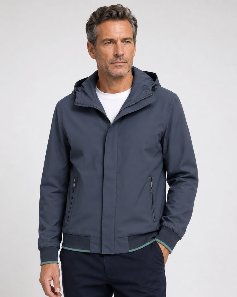 Herren Leichte Übergangsjacke mit Kapuze Drune