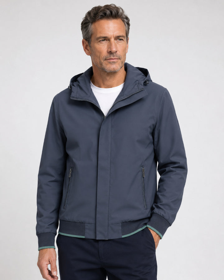 Herren Leichte Übergangsjacke mit Kapuze Drune