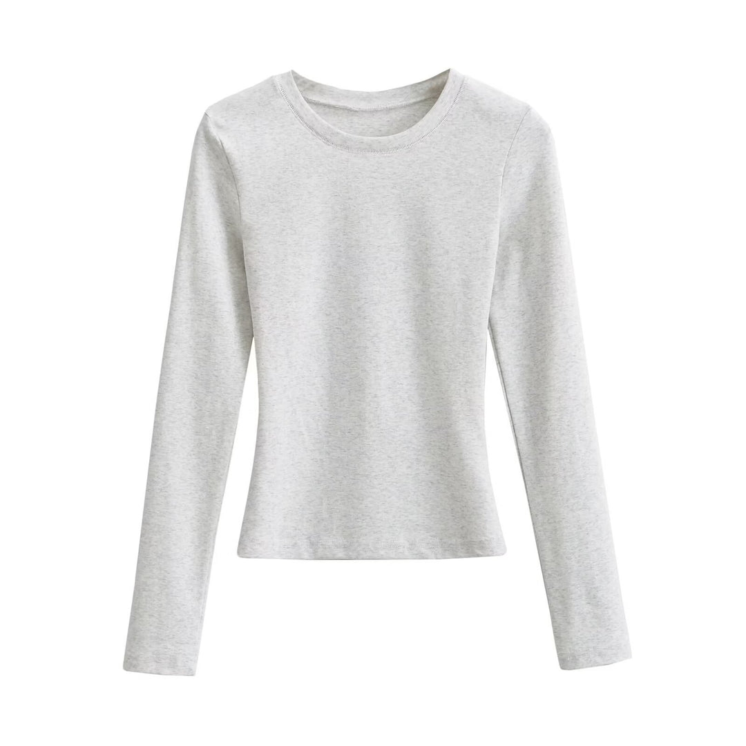 Damen Langarmshirt aus weichem Baumwollmix Drune