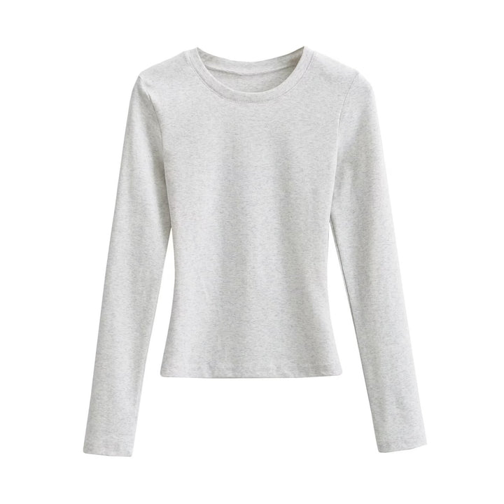 Damen Langarmshirt aus weichem Baumwollmix Drune