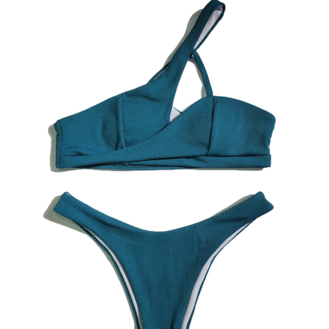Damen Einseitiger Bikini mit modischem Schnitt und eleganten Details Drune