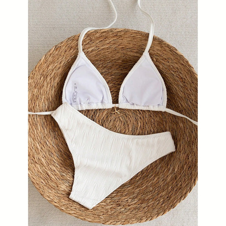 Damen Triangel-Bikini mit raffinierter Rippstruktur Drune