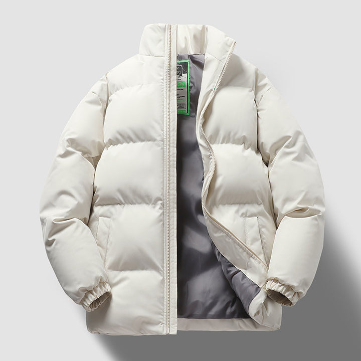 Unisex nan wattierte Steppjacke mit Stehkragen, wasserabweisender Außenhülle und elastischen Bündchen Drune