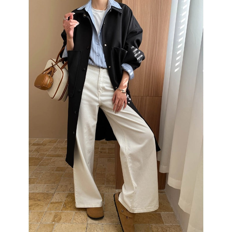 Damen elegante und lässige Oversized-Jacke mit modischem Schnitt Drune