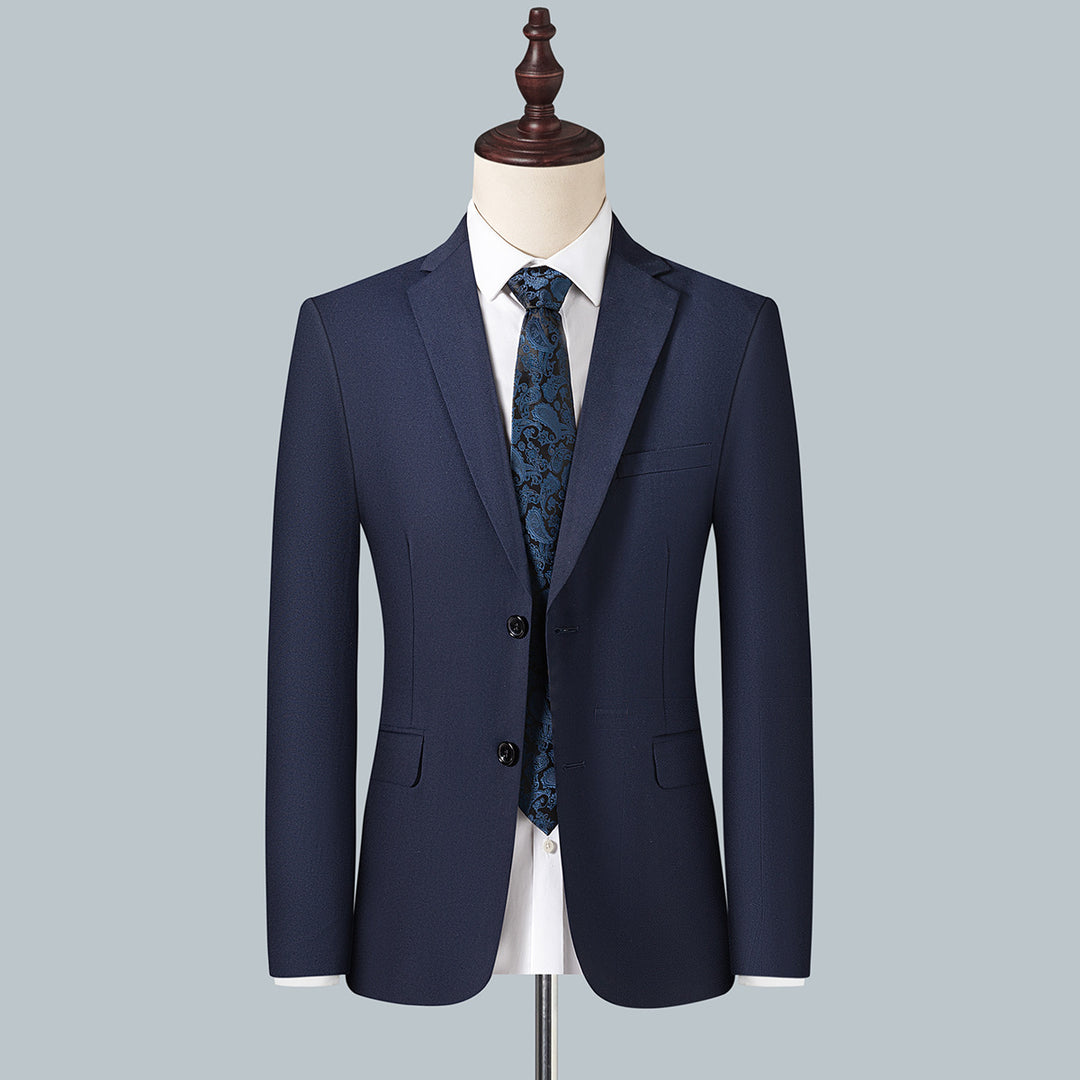Herren Schmal geschnittenes City-Sakko mit minimalistischem Revers und eleganten Pattentaschen Drune