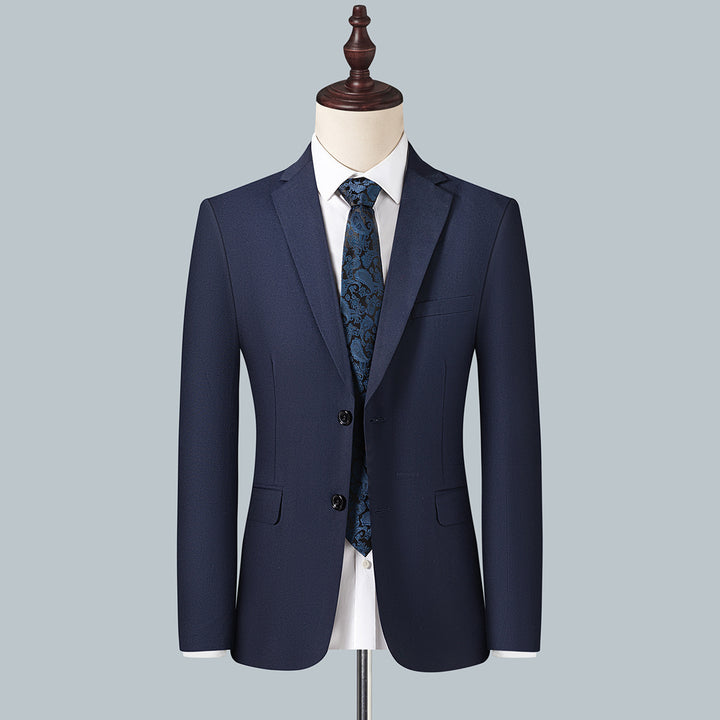 Herren Schmal geschnittenes City-Sakko mit minimalistischem Revers und eleganten Pattentaschen Drune
