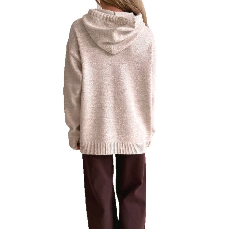 Damen Bequemer Kapuzenpullover