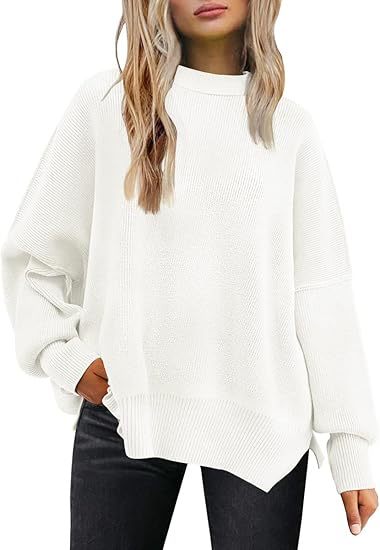 Damen lockerer Strickpullover Drune