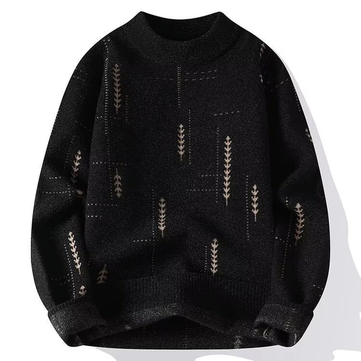 Damen Modischer Strickpullover mit floraler Applikation Drune