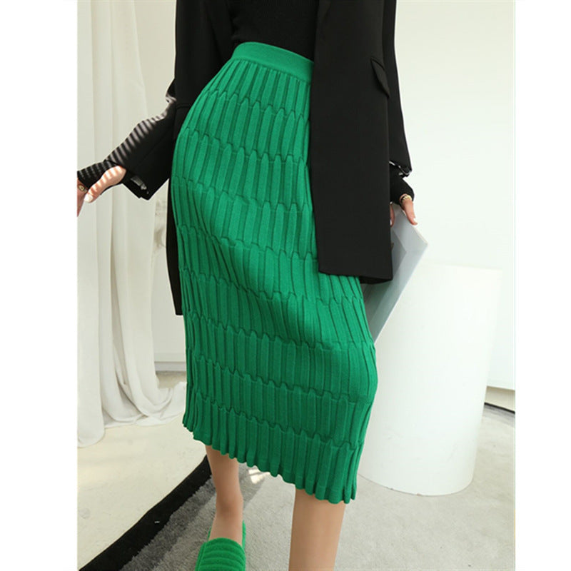 Damen Strickhose mit strukturiertem Design und weitem Schnitt Drune