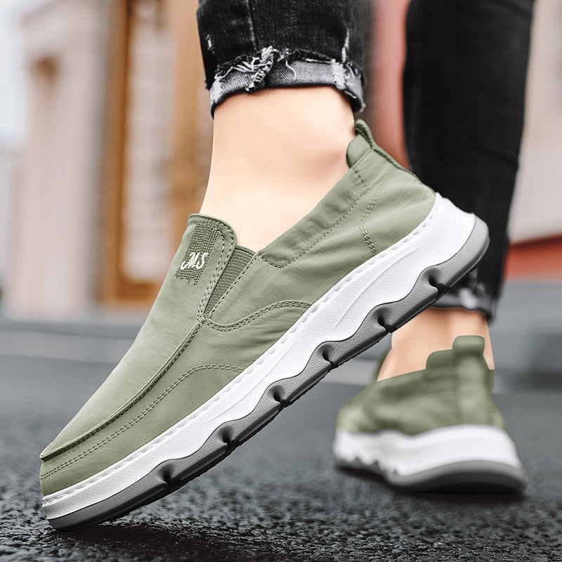 Herren eleganter Slipper-Sneaker mit elastischem Einstieg und stoßdämpfender Wellensohle Drune