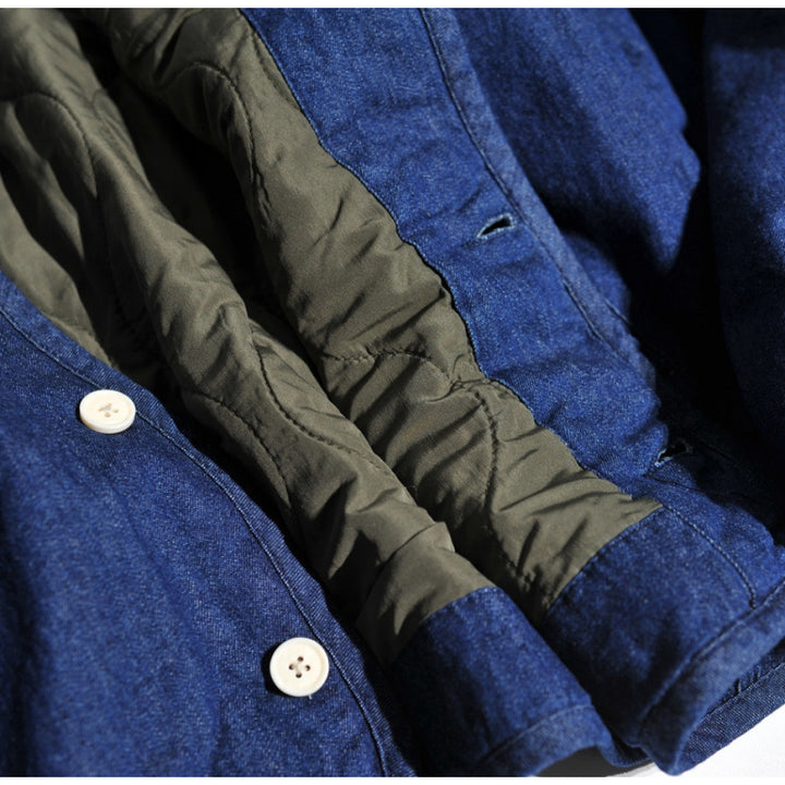 Herren Wärmeisolierte Denim-Jacke Drune