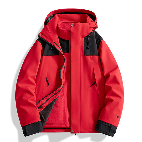 Damen Vielseitige Outdoorjacke mit abnehmbarer Fleece-Innenjacke und wasserdichter Membran Drune