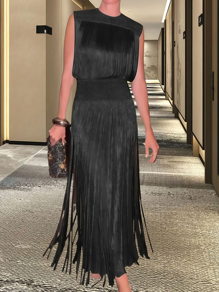 Damen Elegantes Abendkleid mit schwingendem Saum Drune