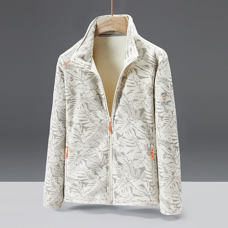 Damen Fleecejacke mit floralem Muster Drune