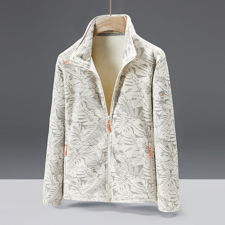 Damen Fleecejacke mit floralem Muster Drune