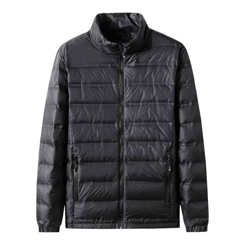 Herren Leichte gesteppte Thermojacke mit Stehkragen und Zwei-Wege-Reißverschluss Drune