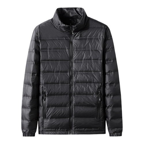 Herren Leichte gesteppte Thermojacke mit Stehkragen und Zwei-Wege-Reißverschluss Drune
