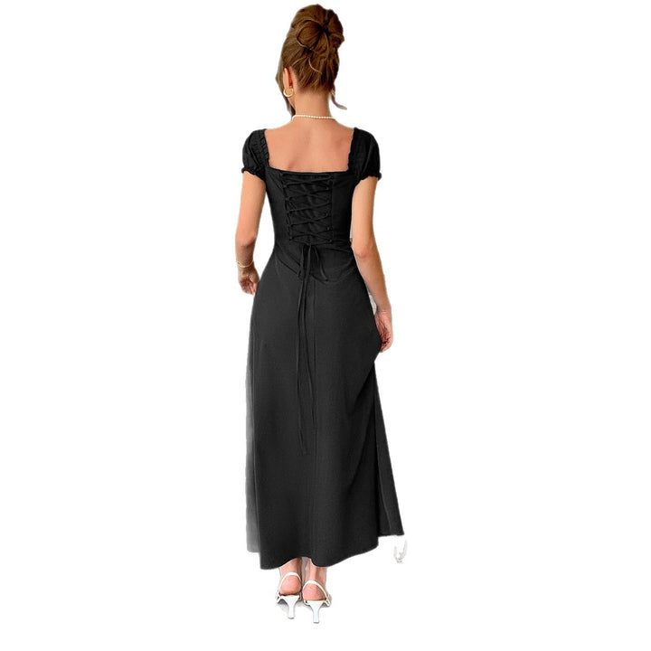 Damen Maxi-Kleid mit charmanten Rüschendetails und schmeichelndem Schnitt Drune