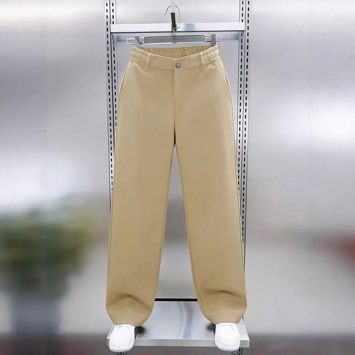 Herren weite Chinohose im Relaxed‑Fit mit elastischem Komfortbund und Seitentaschen Drune