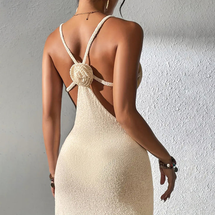 Damen Maxikleid mit seitlichem Schlitz Drune