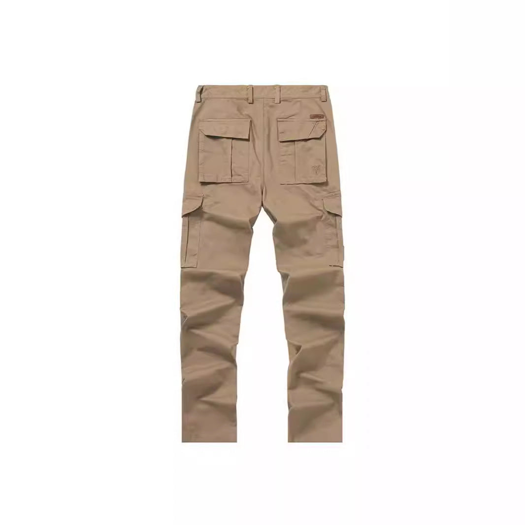 Herren Cargohose im Slim-Straight Schnitt mit Mehrfach‑Taschen und verstärkten Knien Drune
