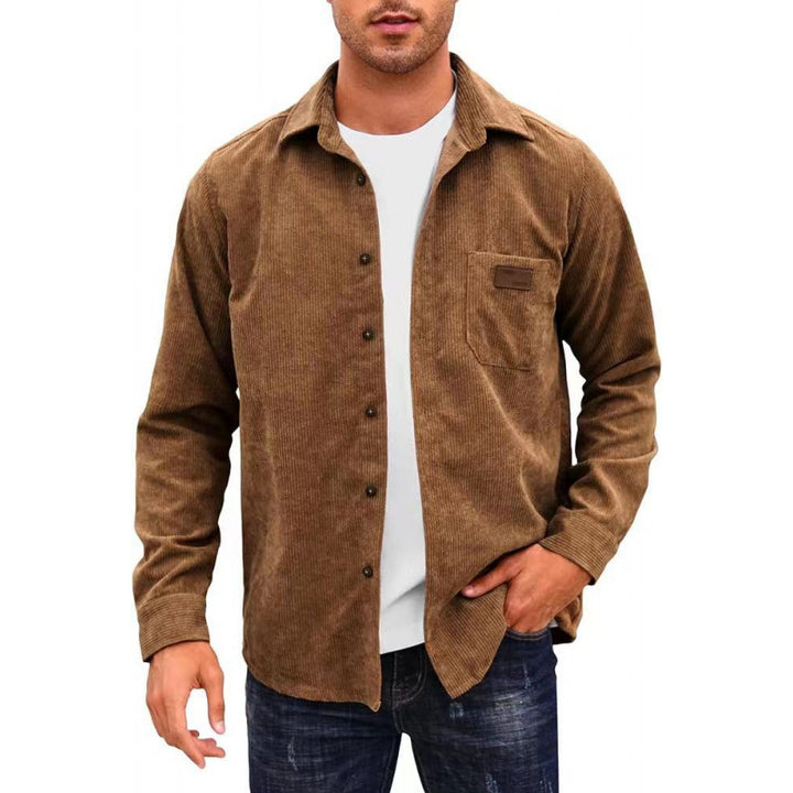 Herren Corduroy Hemdjacke Drune