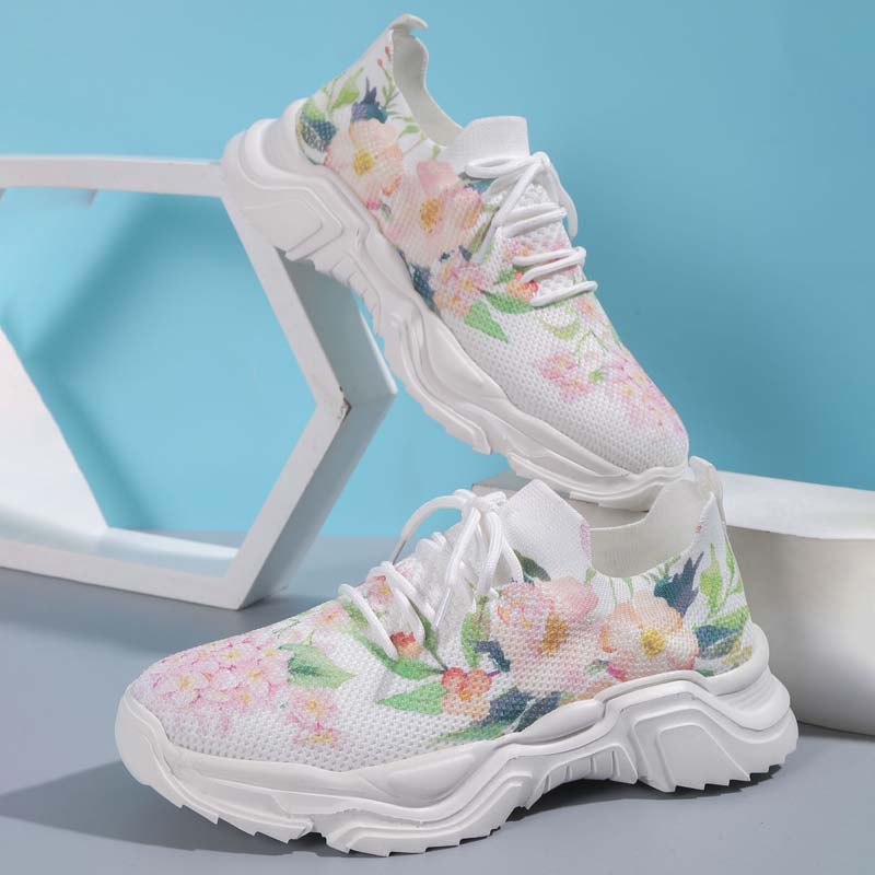 Drune | Breite Sneaker Mit Blumenmuster Für Damen