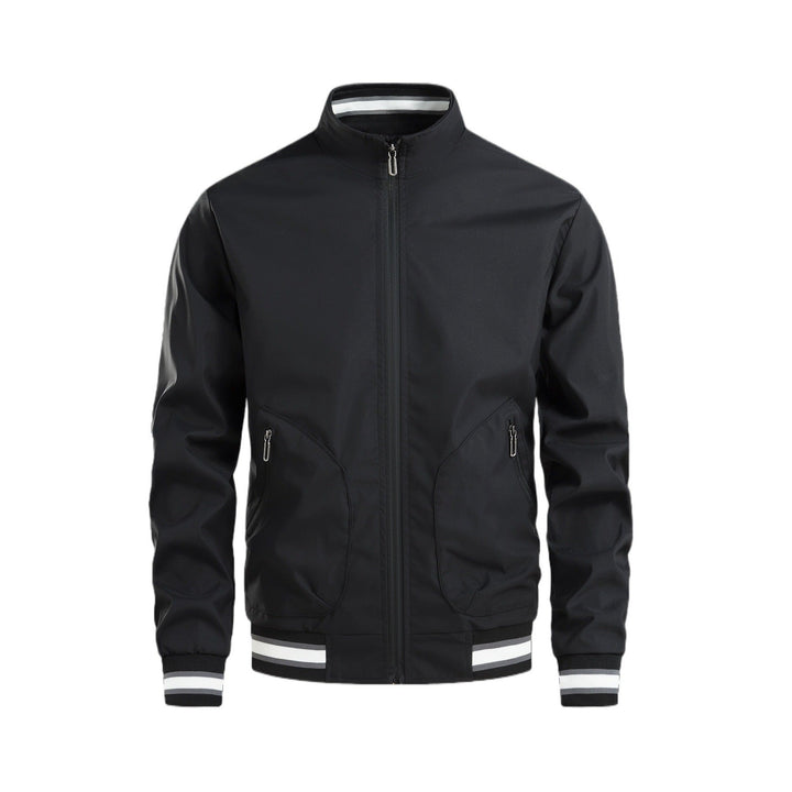 Herren sportliche Übergangsjacke mit hohem Kragen und praktischen Reißverschlusstaschen Drune