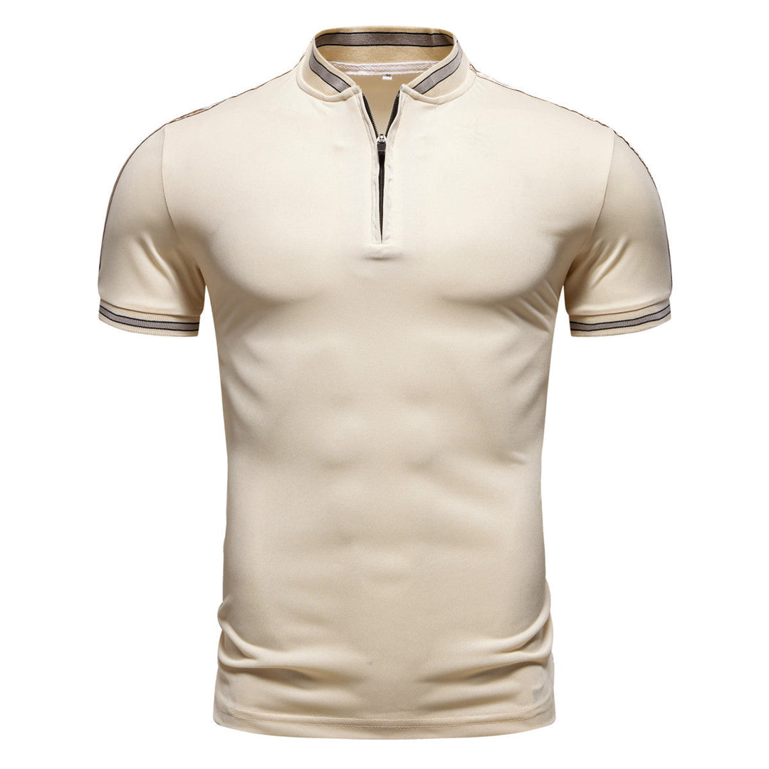 Herren Poloshirt mit hochwertigem Stehkragen und praktischem Reißverschluss Drune