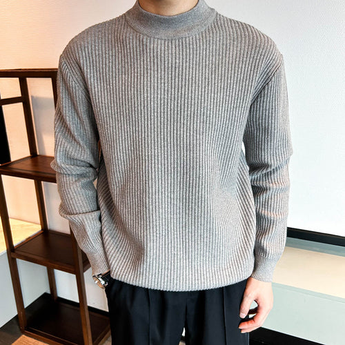 Herren Gemütlicher Rippenstrickpullover Drune