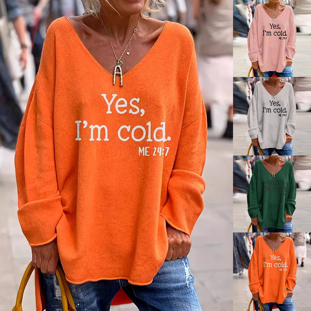 Damen Gemütlicher Oversized Pullover Drune