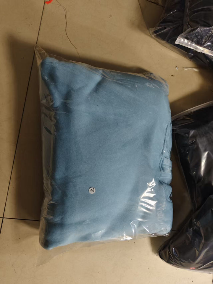 Damen nan lässige Sweatpants mit hohem Bund, seitlichen Eingrifftaschen und elastischen Bündchen Drune