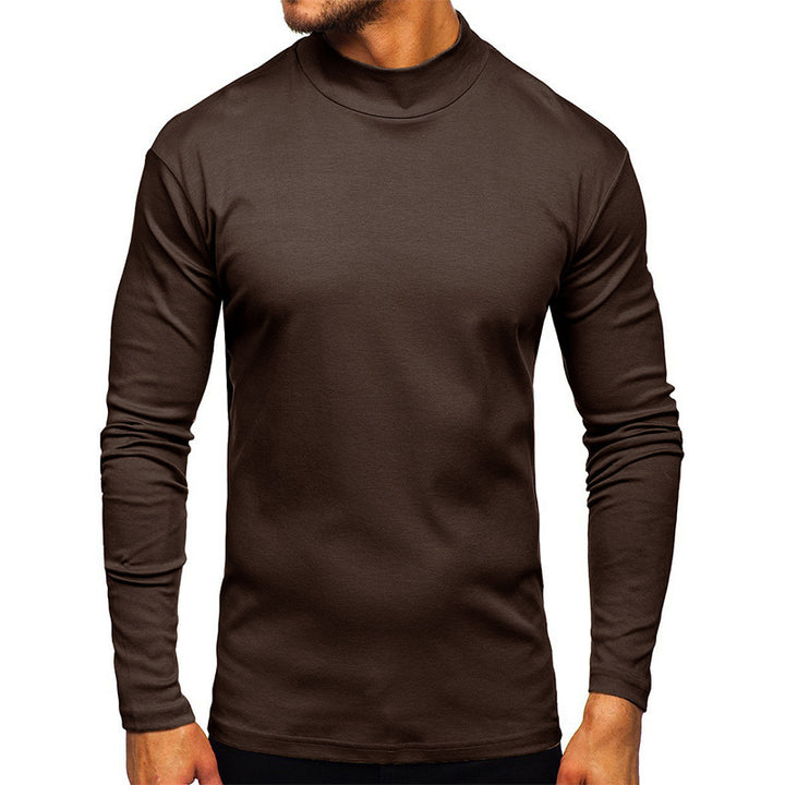 Herren Langarmshirt mit Stehkragen aus hochwertigem Material Drune