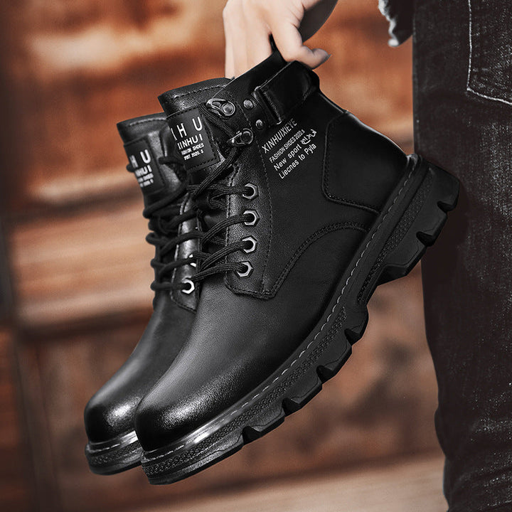 Herren robuste Schnürstiefel mit dämpfender Sohle Drune