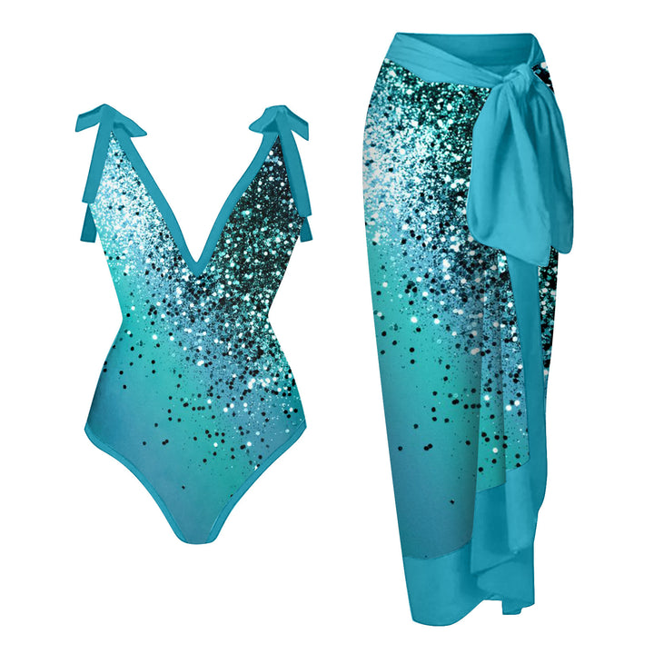Damen Bademode-Set mit stilvollem Wickelrock Drune