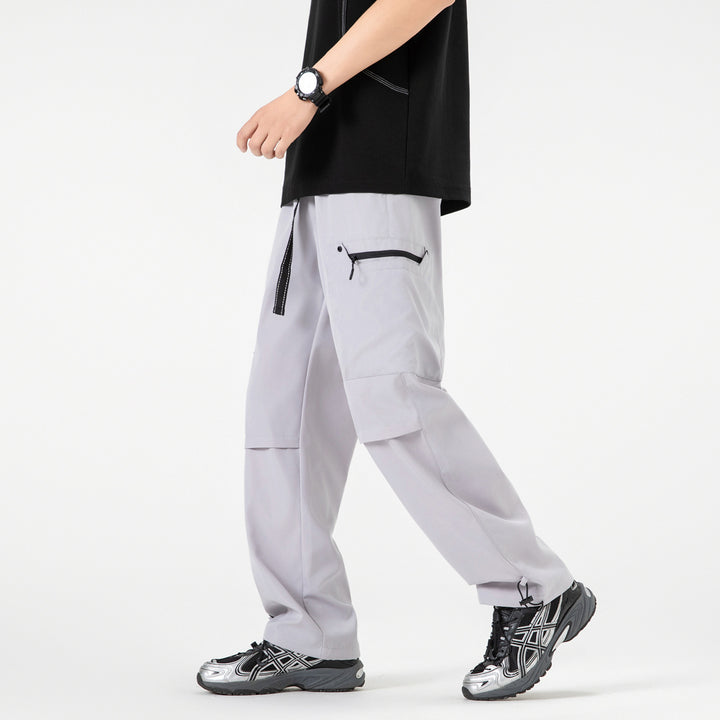 Damen Weite Utility-Cargohose mit verstellbarem Beinabschluss und Multifachtaschen Drune