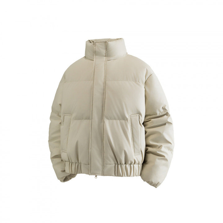 Damen Gekürzte Puff‑Steppjacke mit hohem Stehkragen, elastischem Bund und verdeckter Reißverschlussleiste Drune