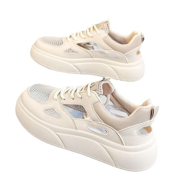 Damen Sportliche Sneakers mit atmungsaktiver Mesh-Oberfläche und innovativem Sohlenprofil Drune