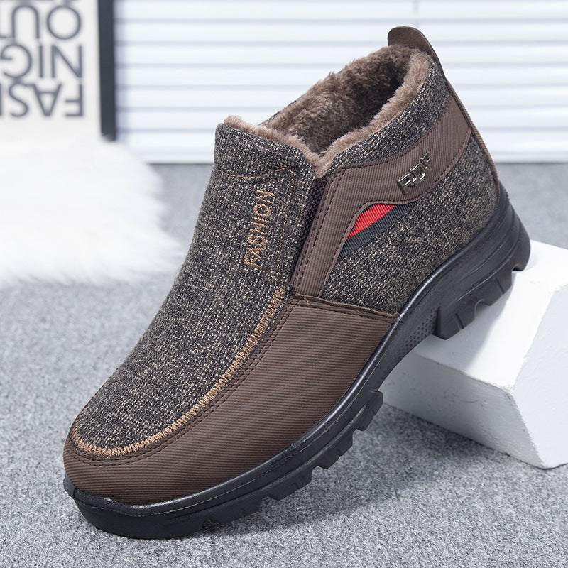 Damen Komfortable und warme Stiefeletten mit Futter Drune