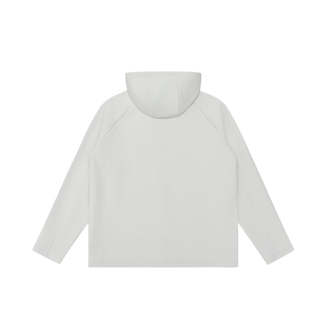 Unisex Minimalistische Kapuzen‑Zipjacke aus Softshell‑Fleece mit Raglanärmeln und wasserabweisenden Reißverschlusstaschen Drune