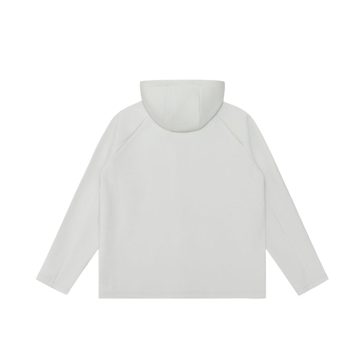 Unisex Minimalistische Kapuzen‑Zipjacke aus Softshell‑Fleece mit Raglanärmeln und wasserabweisenden Reißverschlusstaschen Drune