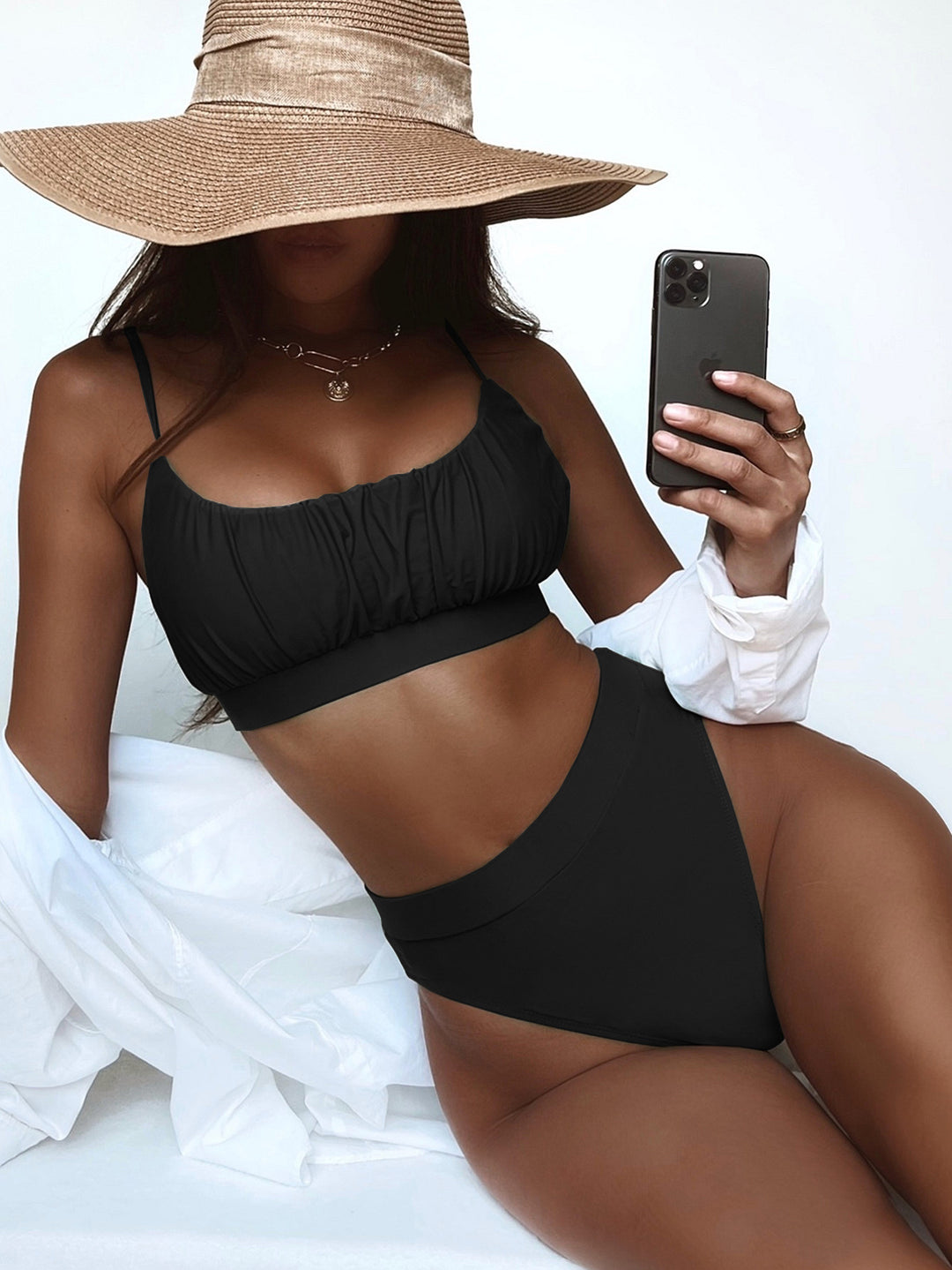 Damen Hochgeschnittener Bikini Drune