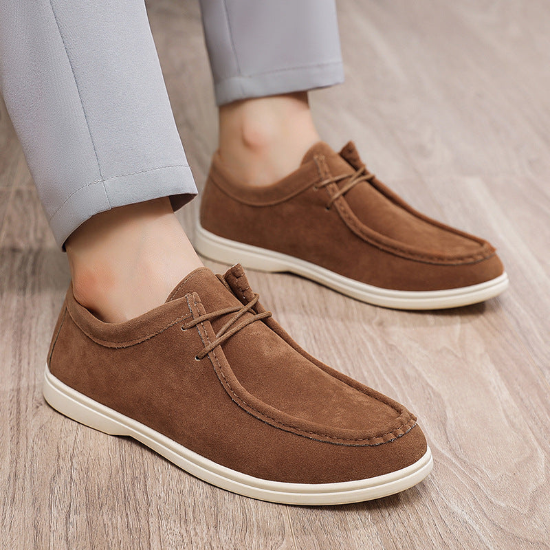 Herren Flexible Freizeitschuhe aus Veloursleder