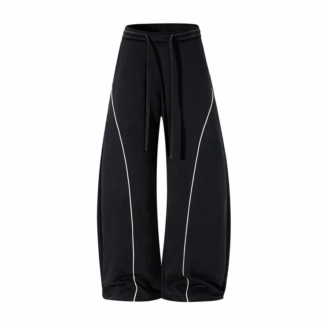 Herren Bequeme Sport-Jogginghose mit elastischem Bund und Kontraststreifen Drune