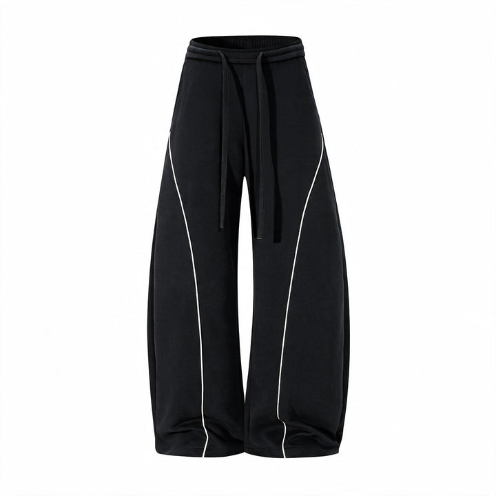 Herren Bequeme Sport-Jogginghose mit elastischem Bund und Kontraststreifen Drune