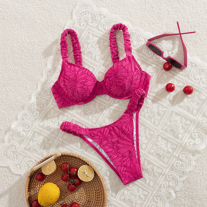 Damen Bikini mit raffiniertem Rüschen-Design Drune