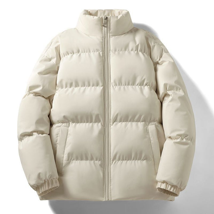 Damen Kurz geschnittene Thermo-Pufferjacke mit Stehkragen und minimalistischer Zipperfront Drune