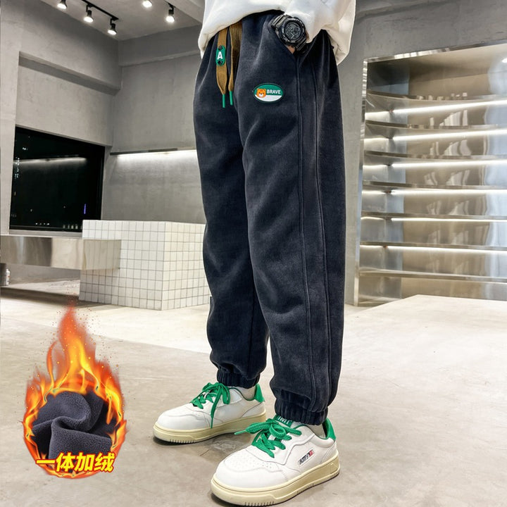 Unisex Freizeit Jogginghose mit elastischem Bund Drune